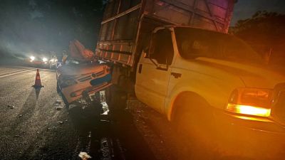 Duplo acidente deixa dois mortos na BR-369, no Km 94, em Cornélio Procópio