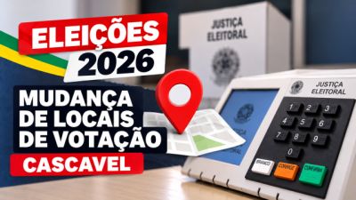 Fórum Eleitoral alerta para mudanças em locais de votação em Cascavel nas Eleições 2026