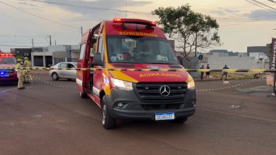 Menina de 9 anos é atropelada e fica ferida após ser atingida por Gol em Cascavel