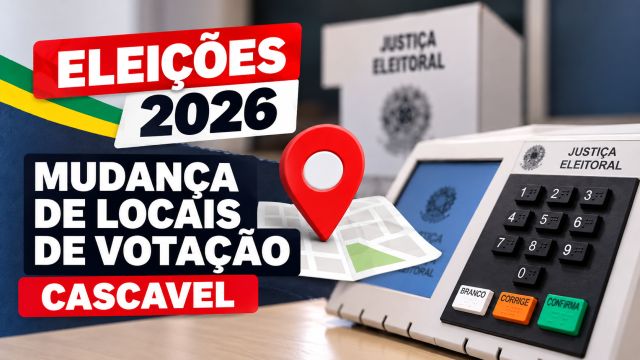 Fórum Eleitoral alerta para mudanças em locais de votação em Cascavel nas Eleições 2026
