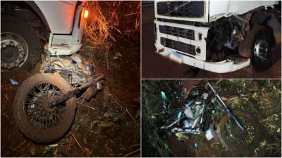 Motociclista de 22 anos morre em colisão envolvendo caminhões na PR-585, em Toledo