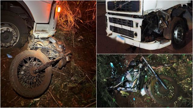 Motociclista de 22 anos morre em colisão envolvendo caminhões na PR-585, em Toledo