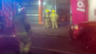 Incêndio em fritadeira mobiliza Corpo de Bombeiros em restaurante no Centro de Cascavel