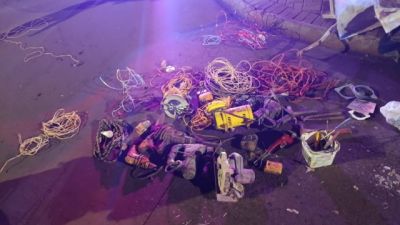 Três são presos com ferramentas furtadas de obra durante abordagem em Cascavel