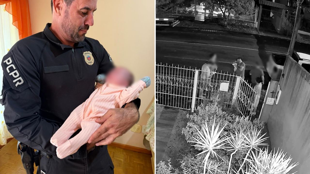 Policial civil realiza manobra de desengasgo e salva bebê durante amamentação em Dois Vizinhos