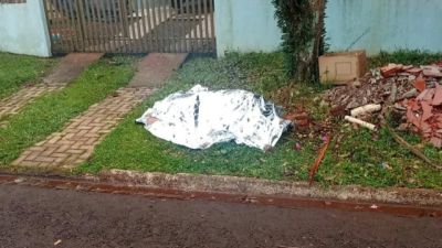 Homem é encontrado morto com ferimento no pescoço após disparos de arma de fogo em Santa Tereza do Oeste