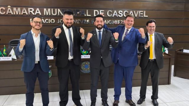 Tiago Almeida é reeleito presidente da Câmara de Cascavel para o biênio 2027/2028