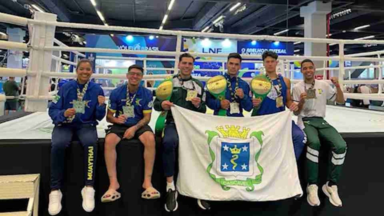 Lutadores de Cascavel conquistam três títulos no 1º Campeonato Brasileiro Militar de Muaythai