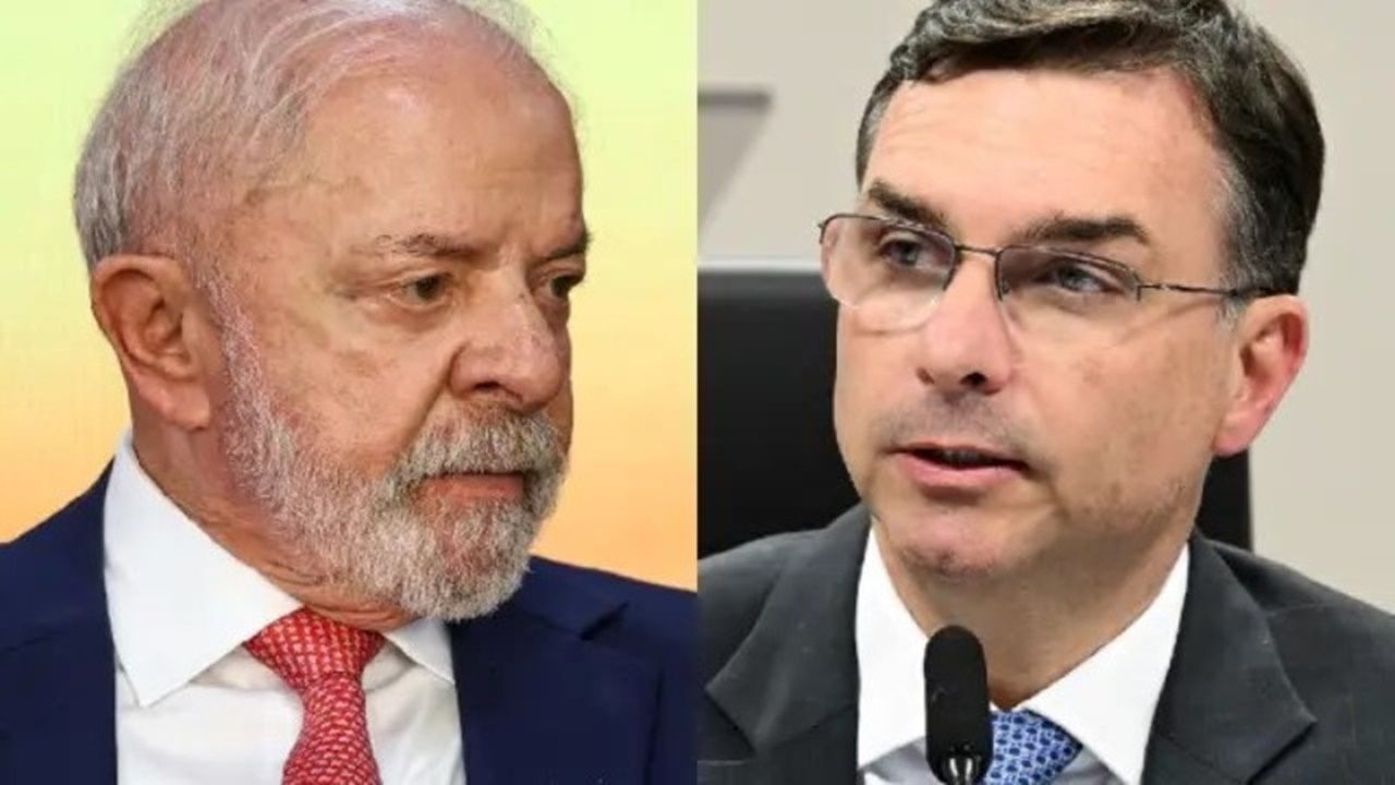 Primeira pesquisa de 2º turno mostra Flávio Bolsonaro à frente de Lula