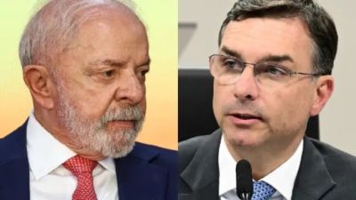 Primeira pesquisa de 2º turno mostra Flávio Bolsonaro à frente de Lula