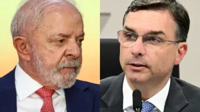 Primeira pesquisa de 2º turno mostra Flávio Bolsonaro à frente de Lula