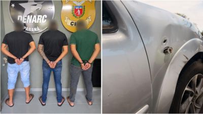Três suspeitos de tentativa de latrocínio são presos em ação integrada em Foz do Iguaçu