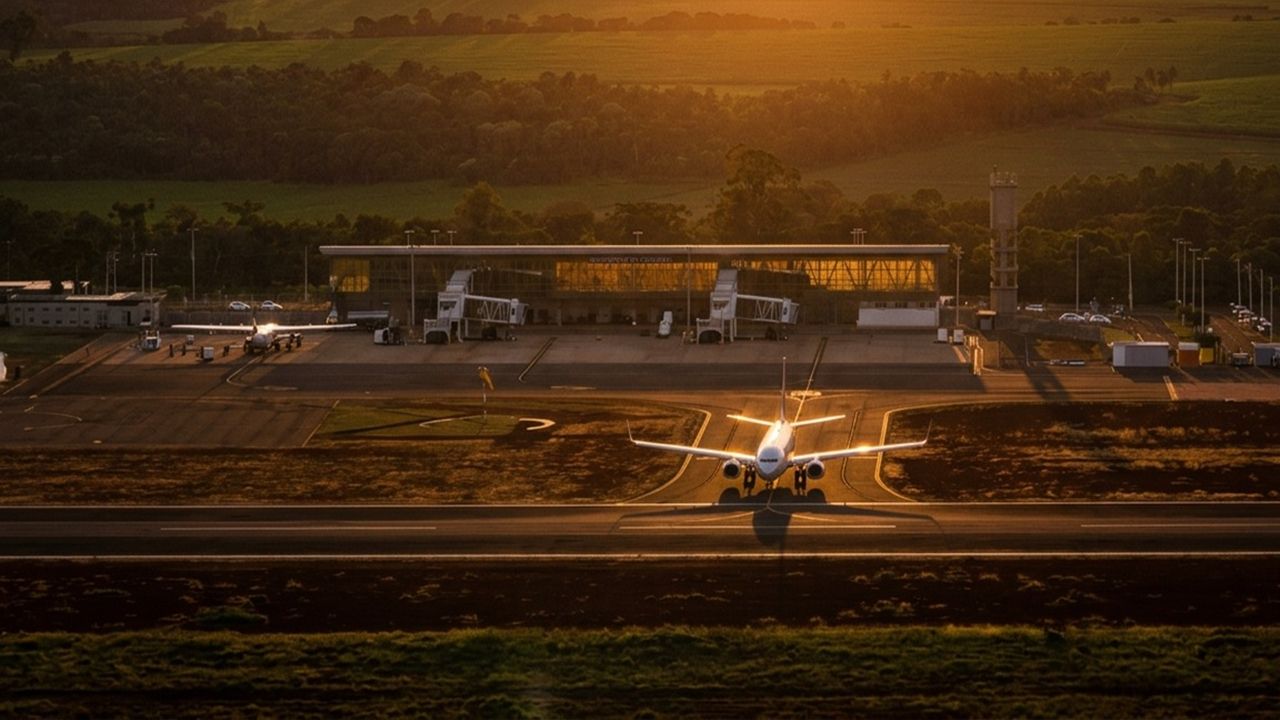 Aeroporto de Cascavel recebe liberação para pouso e decolagem em pista molhada