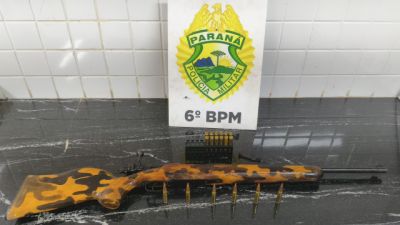 Fuzil calibre .308 e 18 munições são apreendidos após morte em residência no Bairro Esmeralda
