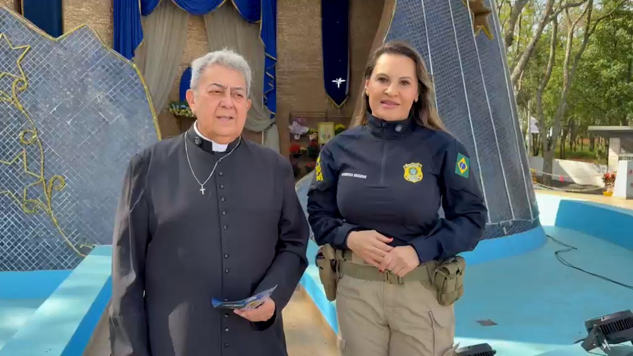 PRF orienta romeiros sobre cuidados durante peregrinação até Itaipulândia