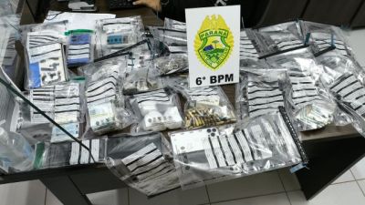 Imagem referente a notícia: Operação conjunta da ROTAM e CHOQUE prende quatro pessoas e apreende armas, drogas e R$ 53,6 mil
