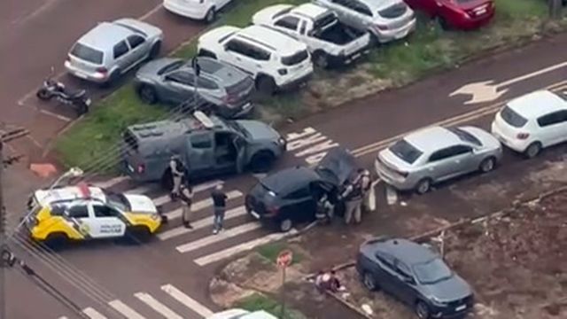 Veículo roubado em Piraquara é recuperado após ser localizado pelo Falcão 14 em Cascavel