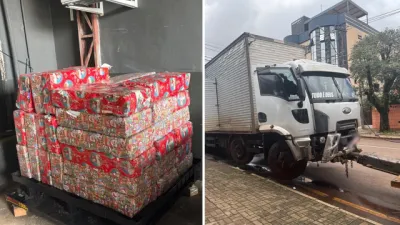 Caminhão que provocou destruição no centro de Cascavel estava carregado com 1,3 tonelada de maconha