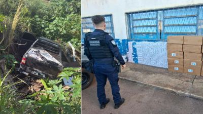 Guarda Municipal apreende veículo e 25 caixas de cigarros contrabandeados em Cascavel