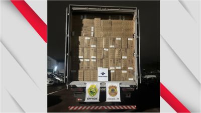 PF, Receita Federal e BPFron apreendem cerca de mil caixas de cigarros em Cascavel