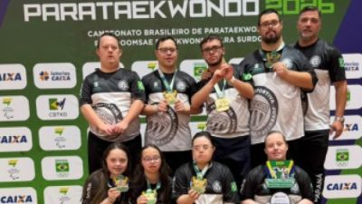 Com seis medalhas, Cascavel é destaque no Campeonato Brasileiro de Parataekwondo