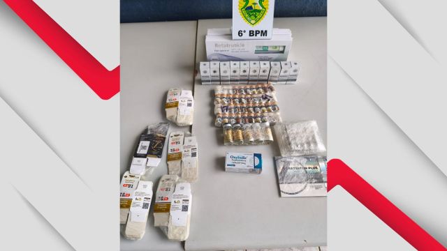 Mulher é abordada com 69 medicamentos de origem paraguaia na BR-277, em Cascavel
