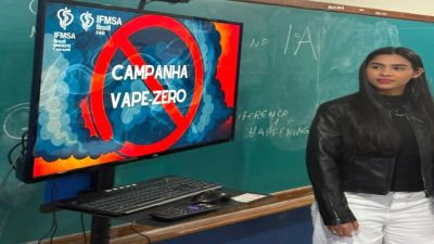 Campanha Vape Zero completa dois anos com mais de 5 mil estudantes atendidos em Cascavel