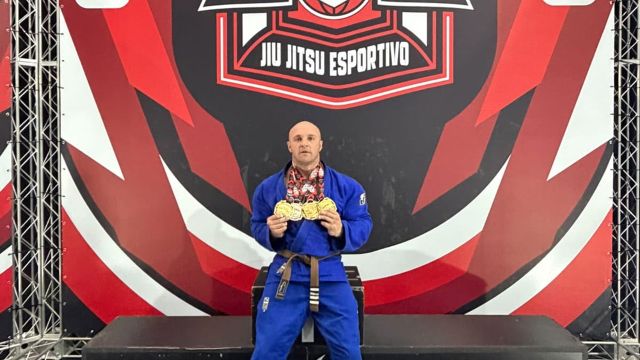 Sargento do BPFRON conquista três ouros e uma prata no Pan-Americano de Jiu-Jitsu