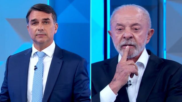 Debate entre Lula e Flávio Bolsonaro termina com acusações sobre patrimônio e sigilo de contas