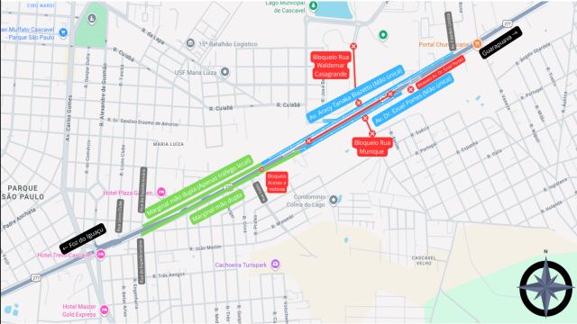 Trincheira do Cascavel Velho: implantação de desvio na BR-277, em Cascavel, será reprogramada