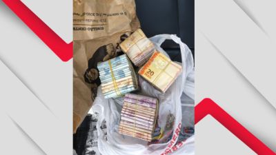 PRF apreende grande quantia em dinheiro sem comprovação de origem na BR-277