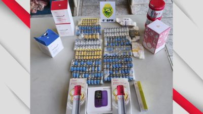 Mulher é presa com 220 ampolas de medicamentos escondidas no corpo na BR-277, em Cascavel