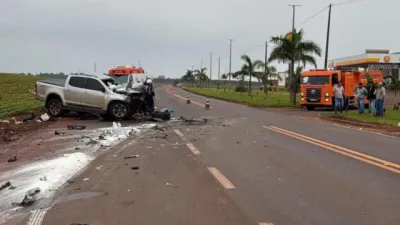 Motorista de 37 anos morre após S10 bater contra carreta na PR-239, entre Assis Chateaubriand e Toledo