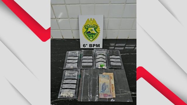 Adolescente é apreendido e adulto preso por tráfico de drogas no bairro Interlagos, em Cascavel