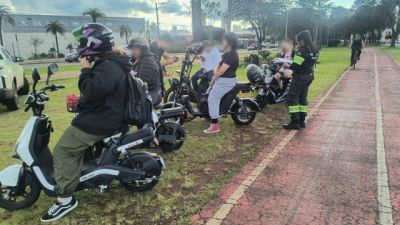 Transitar aborda 22 condutores de veículos autopropelidos durante fiscalização em Cascavel