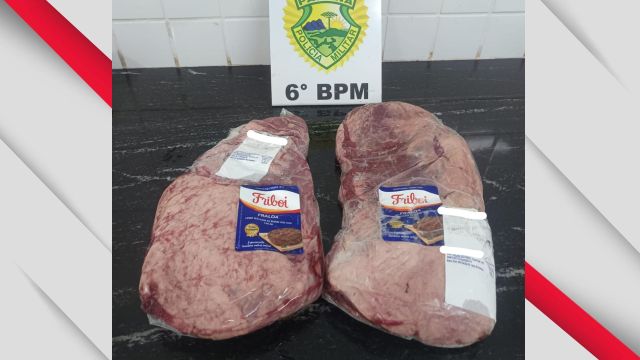 Homem é preso após furtar duas peças de carne de mercado, no bairro Cascavel Velho