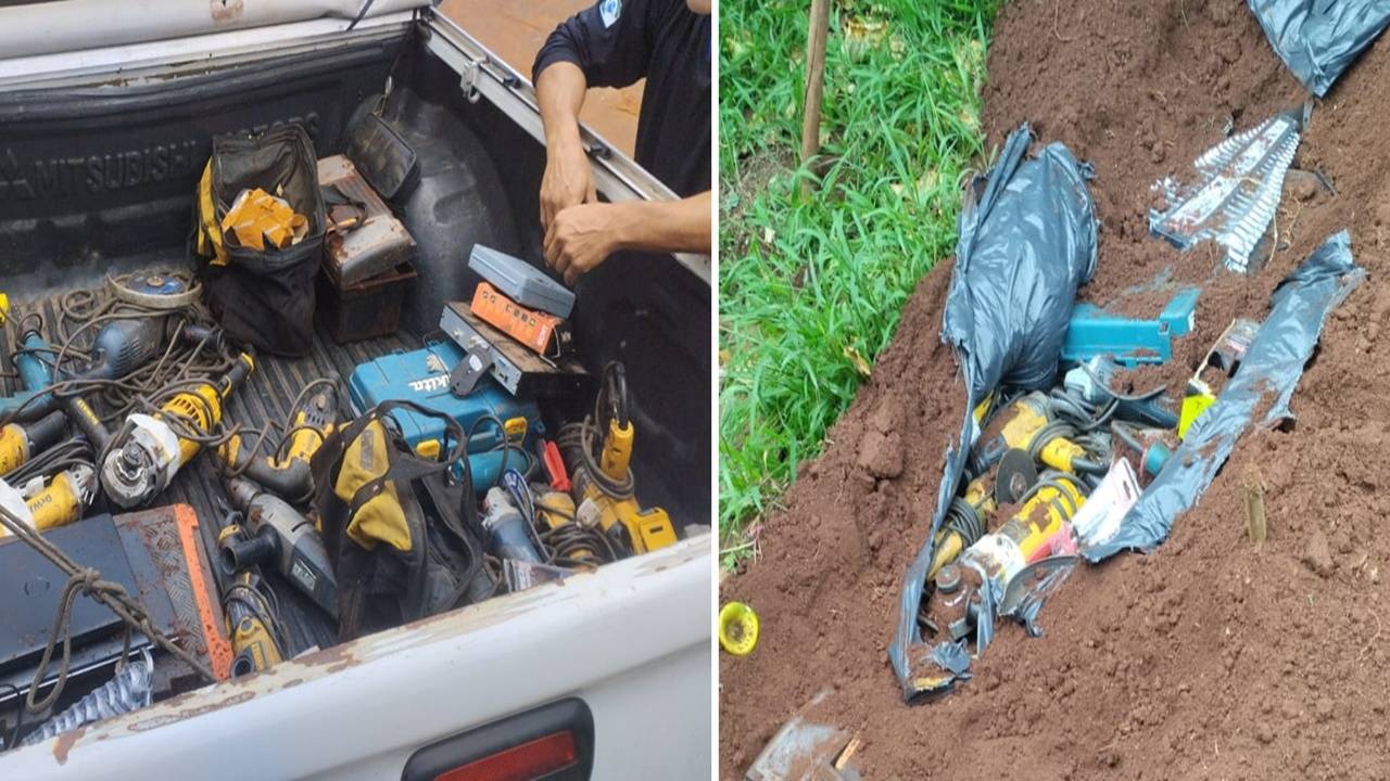 Ex-funcionário é preso em flagrante após furtar e enterrar produtos levados de empresa de Verê