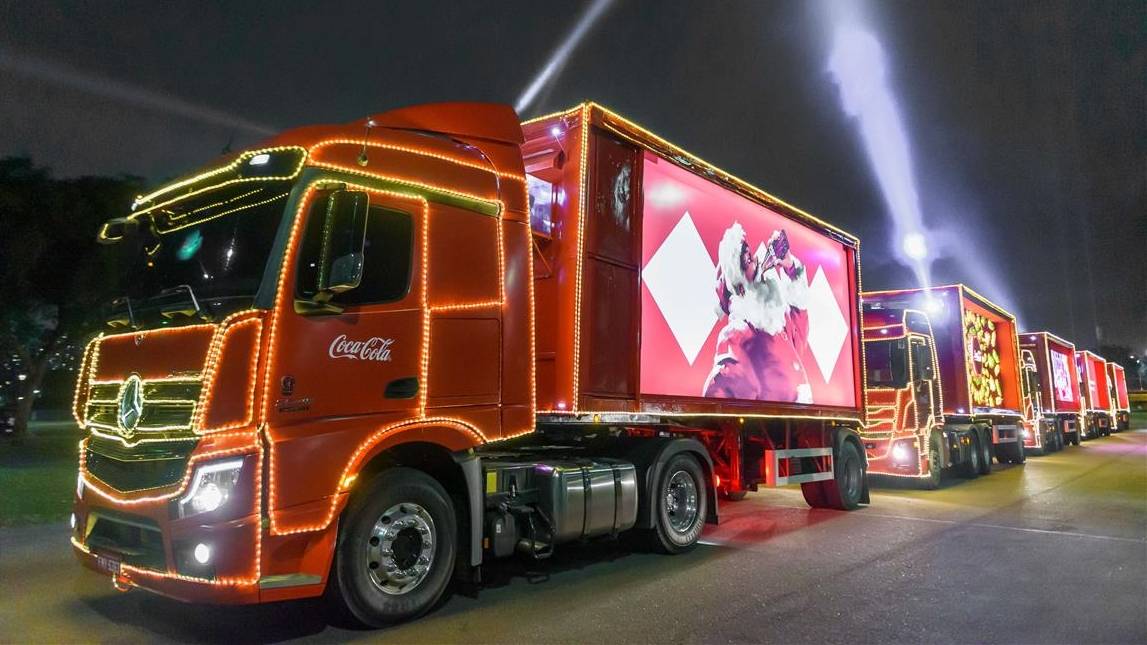 Cascavel recebe Caravana de Natal da Coca-Cola, mas rota não será divulgada