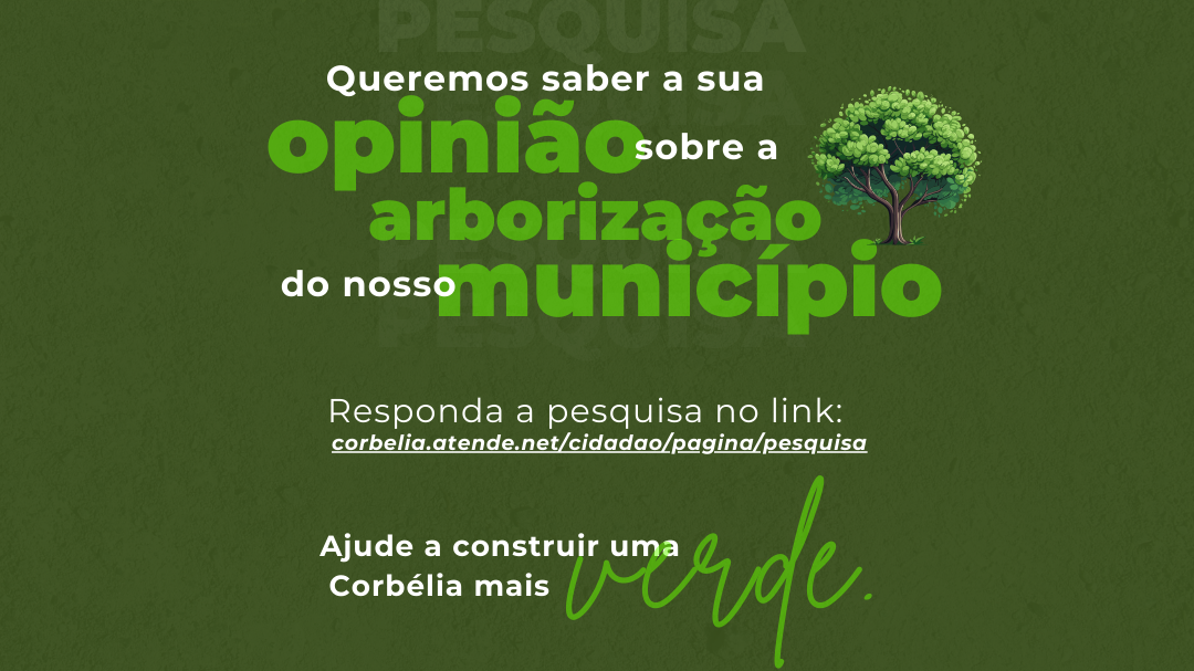 Corbélia dá início à pesquisa para construção do Plano Municipal de Arborização Urbana