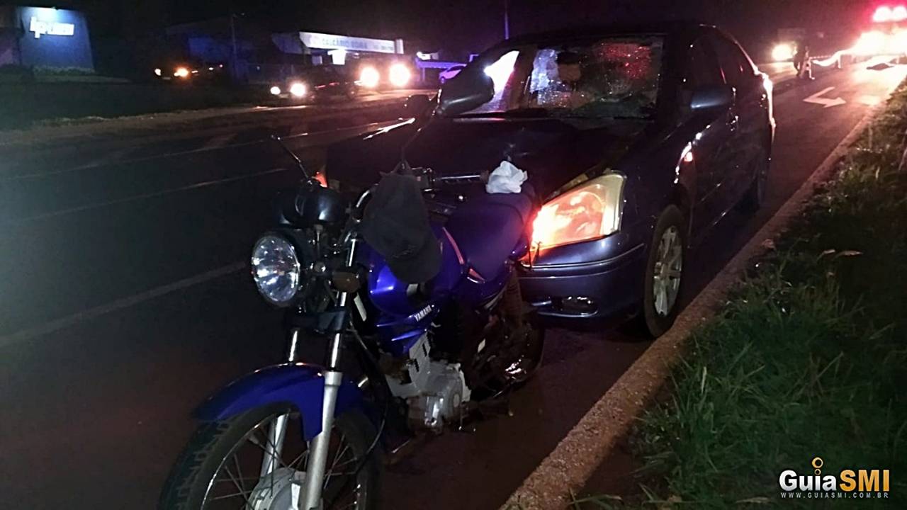 Grave colisão de trânsito entre carro e moto deixa dois mortos na BR-277 em São Miguel do Iguaçu