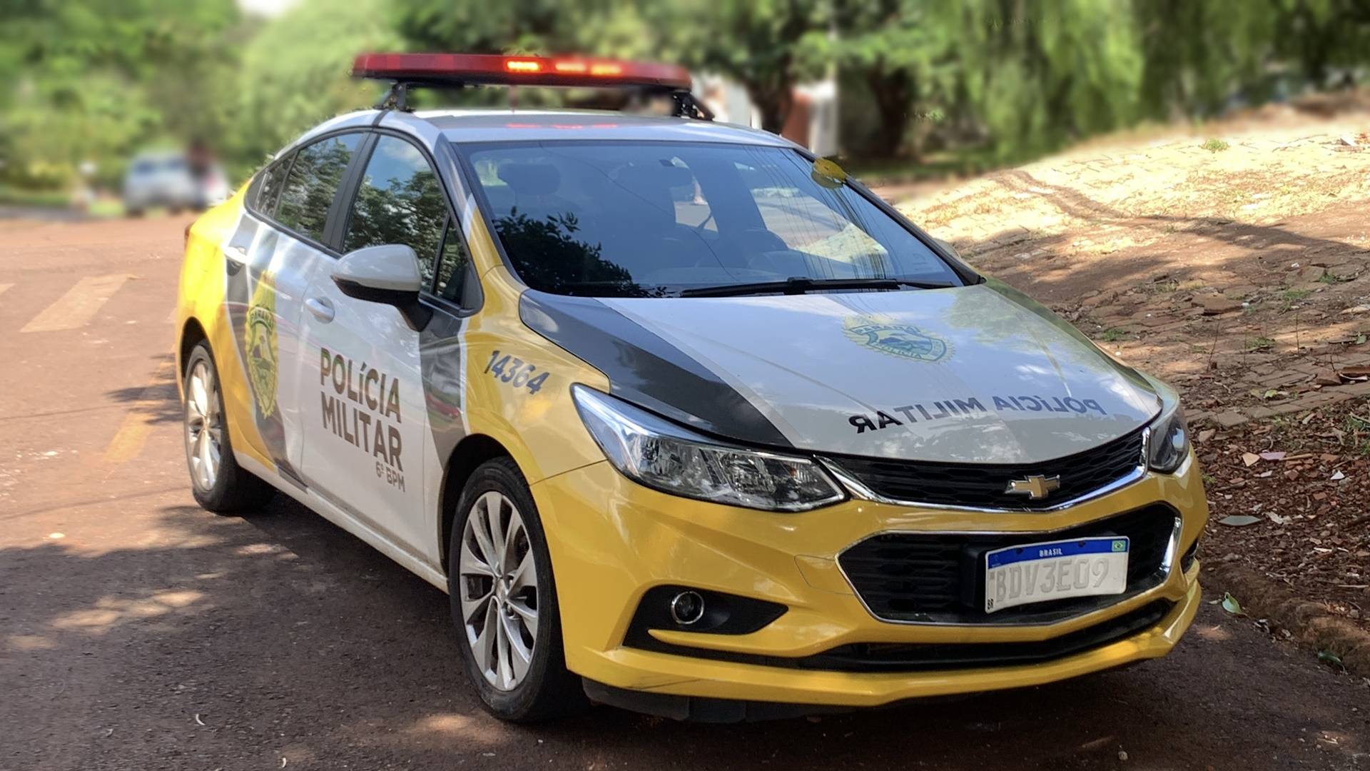 Motorista de ônibus é agredido com pedrada no Bairro Santa Felicidade em Cascavel