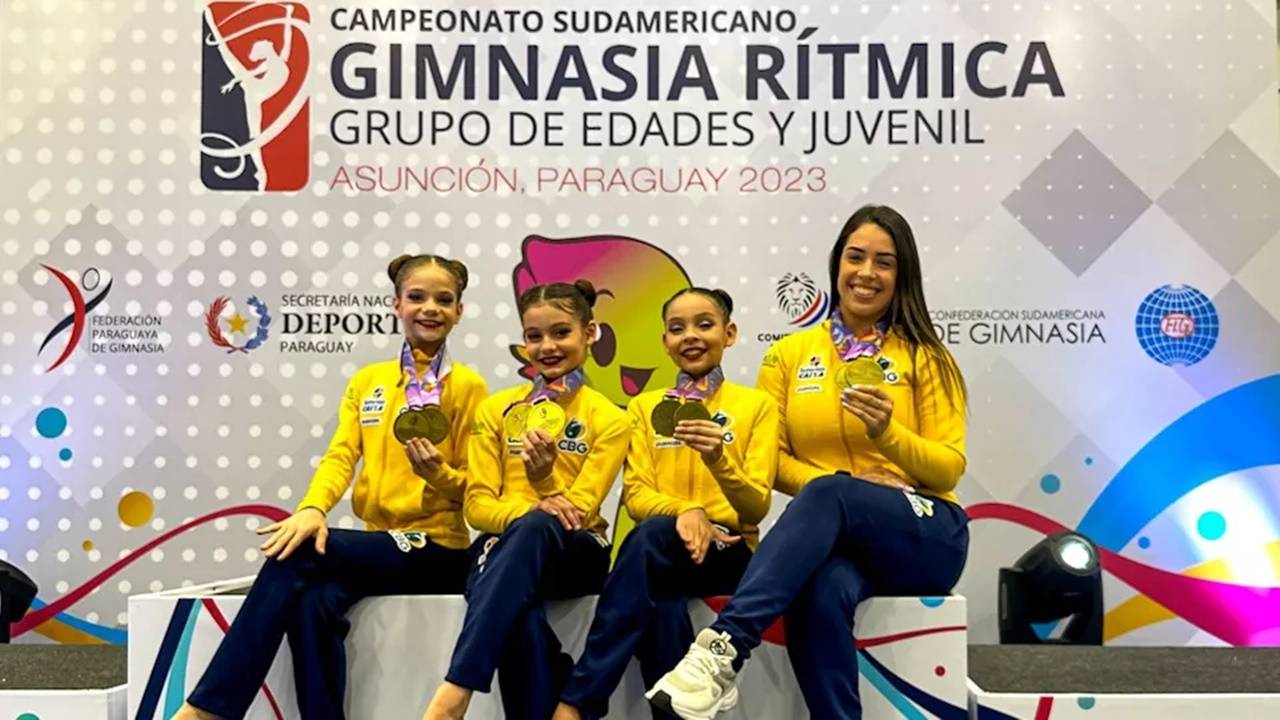 Ginastas de Cascavel conquistam medalhas de ouro no Campeonato Sul Americano