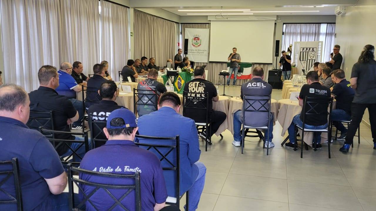 Realizado o Congresso Técnico do Campeonato Paranaense de Futsal Chave Ouro em Chopinzinho