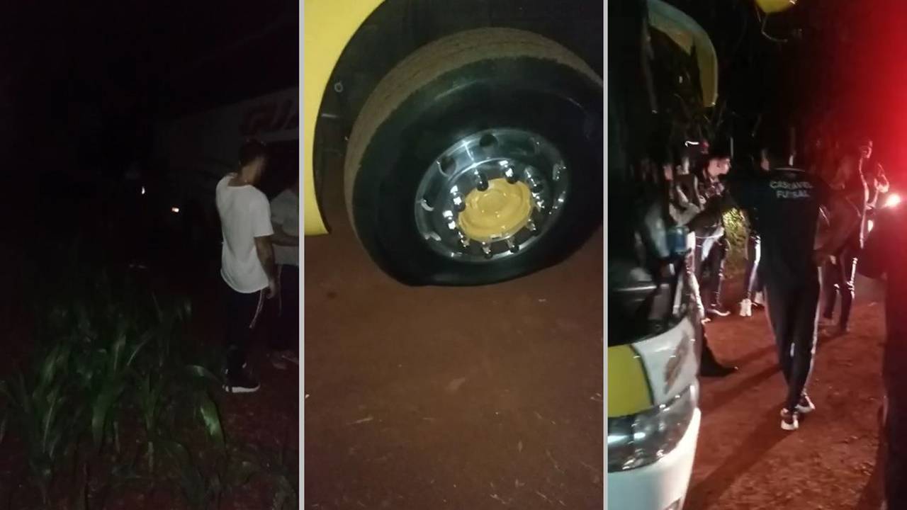 Ônibus com a equipe do Cascavel Futsal sofre assalto a caminho de São Paulo