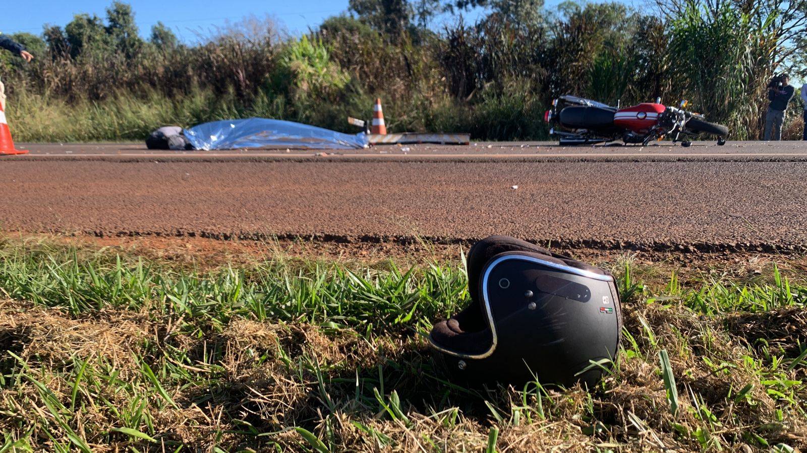 Motociclista de 27 anos morre em acidente de trânsito na BR-277, em Santa Tereza do Oeste