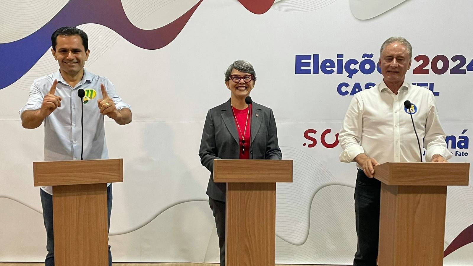 Debate Eleitoral de 2024 em Cascavel: Três candidatos exibem propostas, Renato Silva não comparece