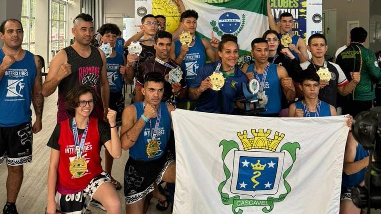 Sucesso para os Atletas de Muaythai de Cascavel/Ass/Juventus no Campeonato Brasileiro Interclubes