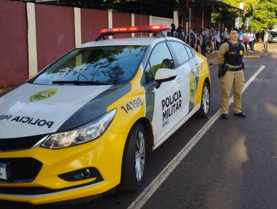 PMPR reforça patrulhamento escolar na região oeste, para garantir segurança nas escolas