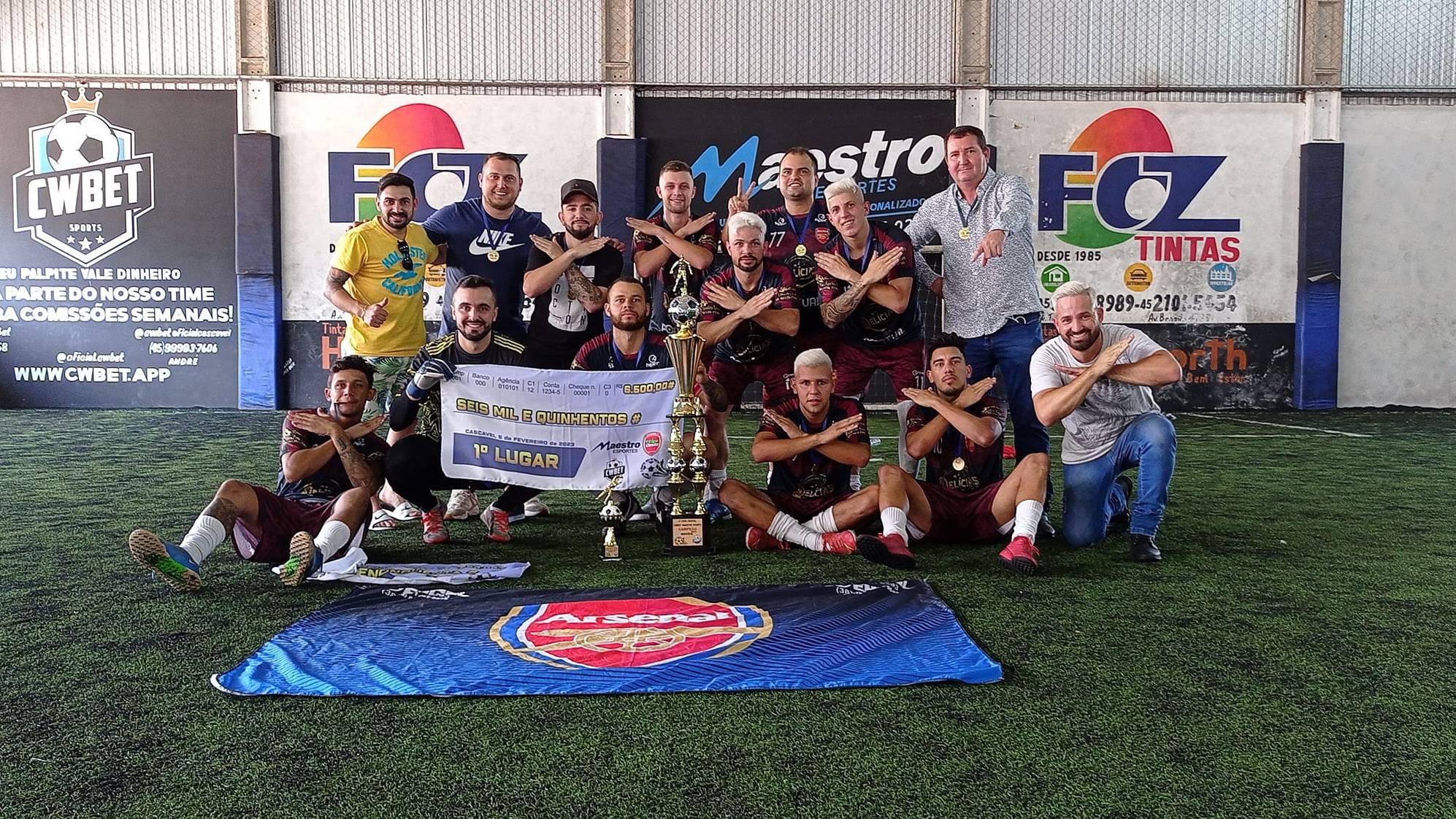 Arsenal/Delícias da Canastra é coroado campeão na 4ª edição do Campeonato Cristal Sintético