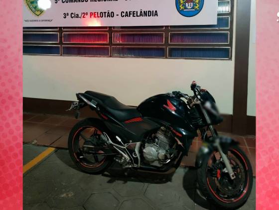 Motociclista em alta velocidade coloca em risco vidas em Cafelândia e termina detido pela PM
